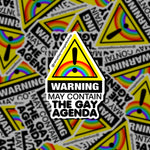 May Contain The Gay Agenda Warning Sticker