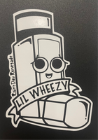 Lil Wheezy Inhaler Decal/Bumper Sticker