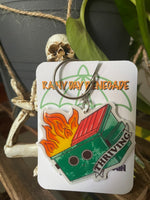 Thriving Dumpster Fire Keychain