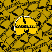 Moo Deng Wu-Tang Parody sticker