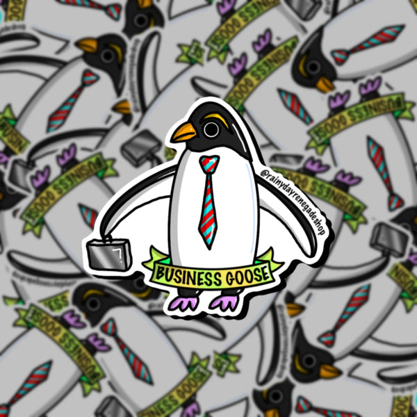 Business Goose Penguin Sticker