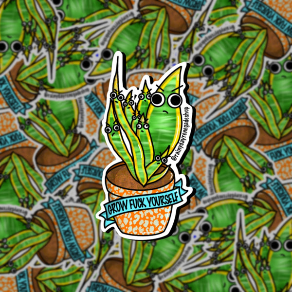 Grow Fuck Yourself Plant Sticker