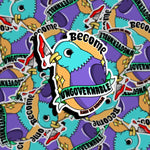 Become Ungovernable Pigeon Sticker