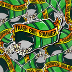 Trash Girl Summer Possum Sticker
