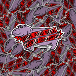 Hide and Seek House Hippo Sticker