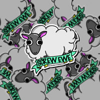 Screw Ewe Sheep Sticker