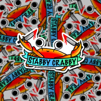 Stabby Crabby Sticker