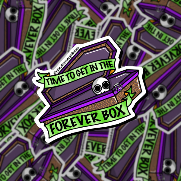 Forever Box Coffin Sticker