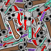 Happy Stabby Knife Sticker Pack