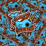 Narwhal Stab you with my face sticker