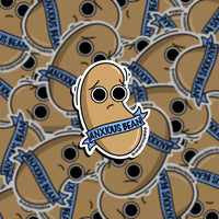 Anxious Bean Sticker