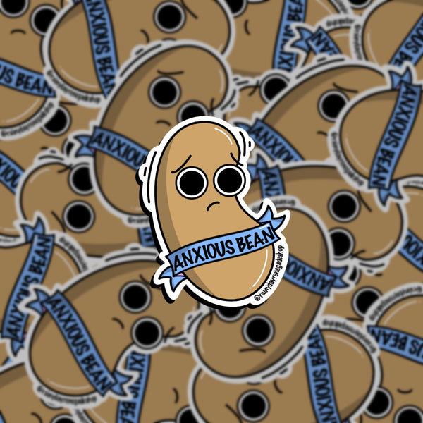 Anxious Bean Sticker