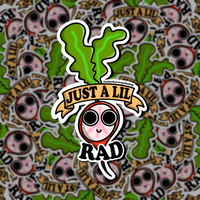 “Just a lil Rad” radish sticker