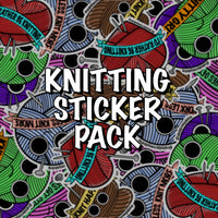 Knitting Sticker Pack